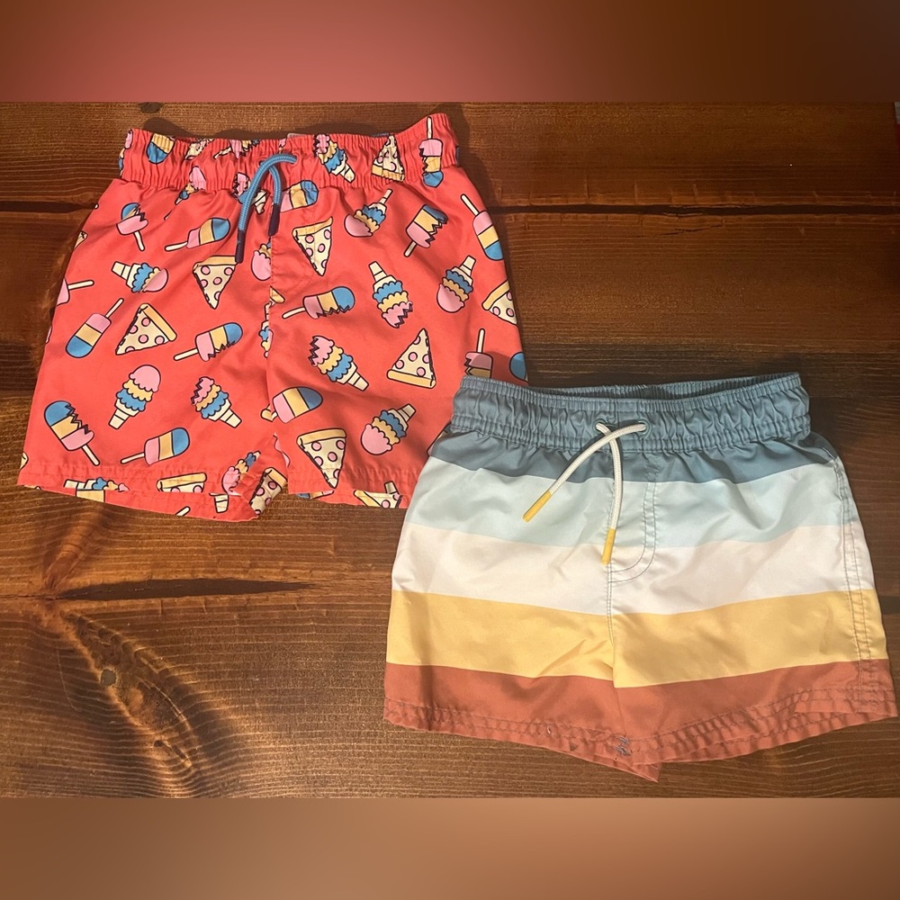 Colorful Kids' Swim Shorts Set